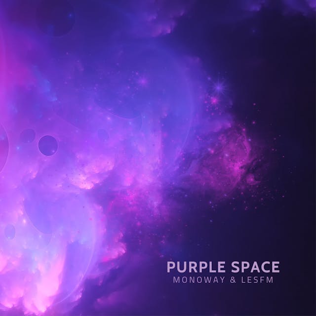 Ponořte se do vesmírných říší s „Purple Space“, ambientní elektronickou meditační skladbou.