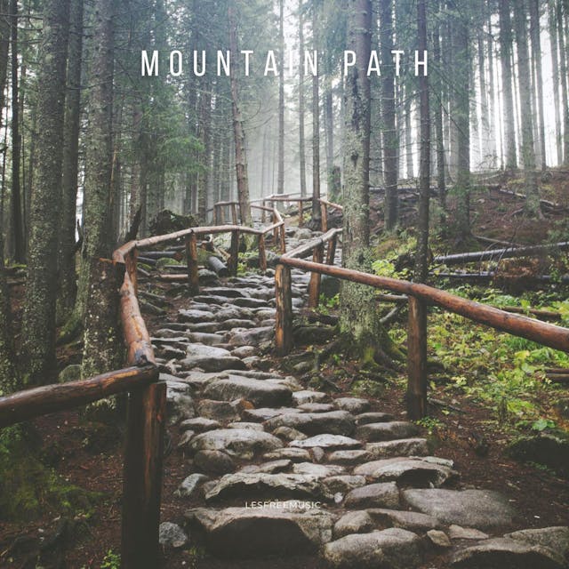 Experience a tranquil journey with Mountain Path, a cinematic and meditative music track.